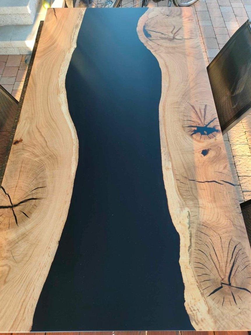 Epoxy river dining table